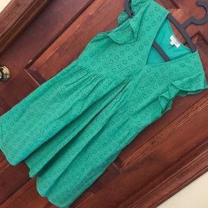 Andree Kelly Green Eyelet Lace Sundress